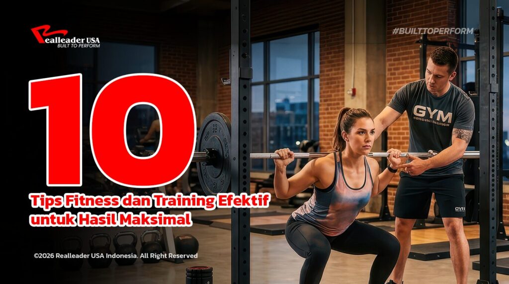 Latihan beban menggunakan alat Realleader Fitness