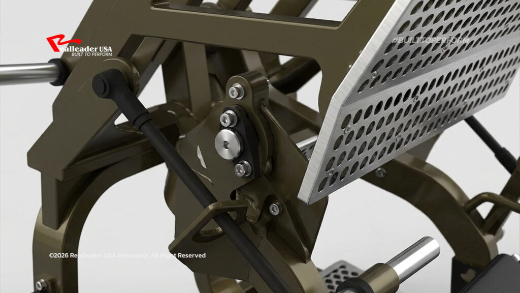 Strength machine close-up details untuk Strategi Bisnis Gym