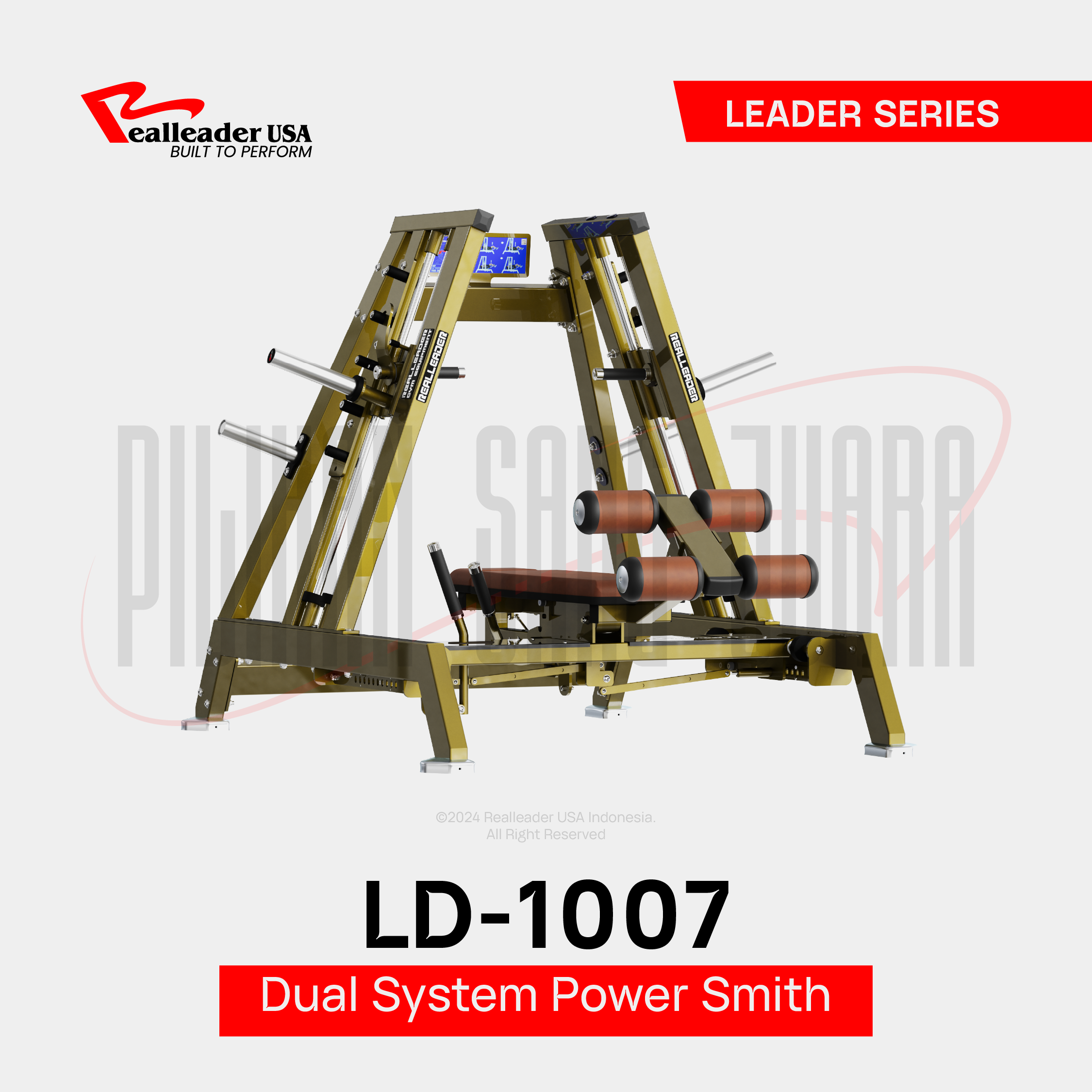 Machine Cu 1007 R LD-1007 Dual Bench Smith Machine - RealleaderUSA Indonesia
